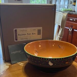 Longaberger Halloween Party Bowl